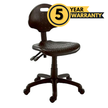 The Industrial Typist Office Chair is an ideal choice for office areas due to its simple and easy-to-clean design.